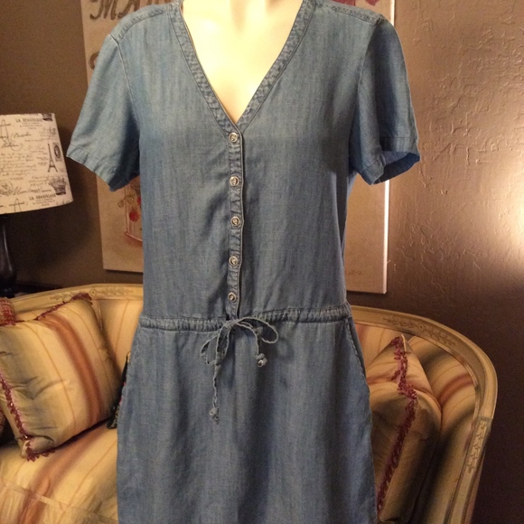Michael Stars Dresses & Skirts - Michael Stars Chambray Blue Denim Dress Medium